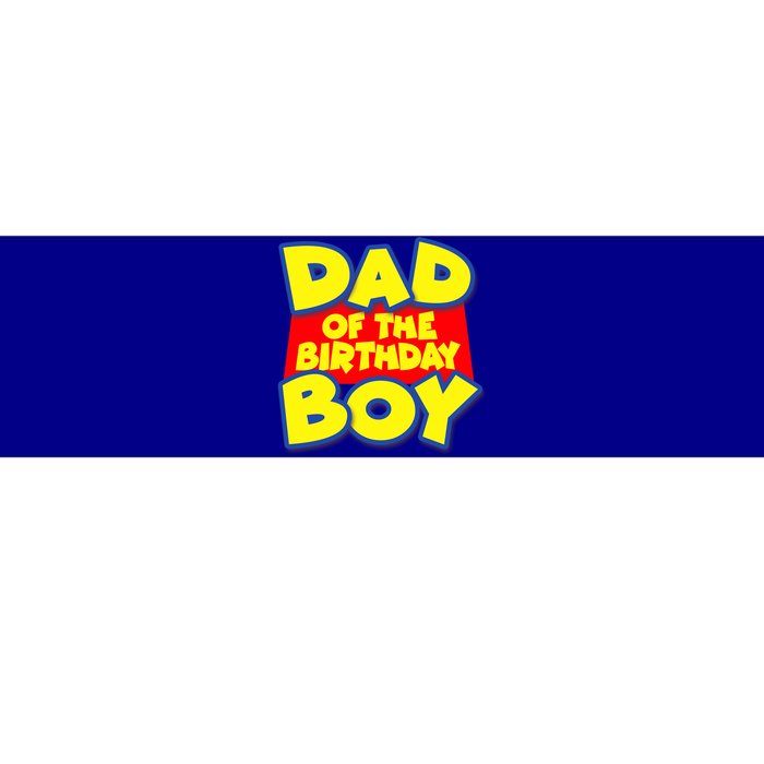 Cartoony Dad of the Birthday Boy Bumper Sticker