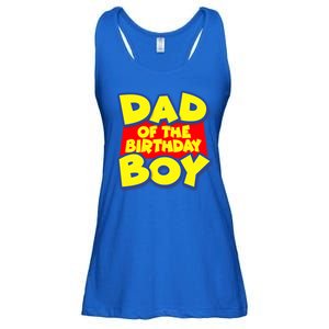 Cartoony Dad of the Birthday Boy Ladies Essential Flowy Tank