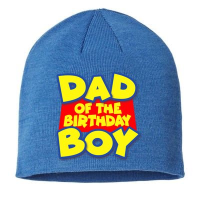 Cartoony Dad of the Birthday Boy Sustainable Beanie