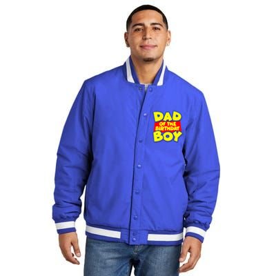 Cartoony Dad of the Birthday Boy Insulated Varsity Jacket