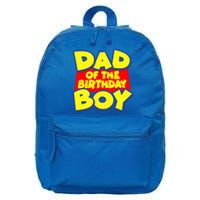 Cartoony Dad of the Birthday Boy 16 in Basic Backpack