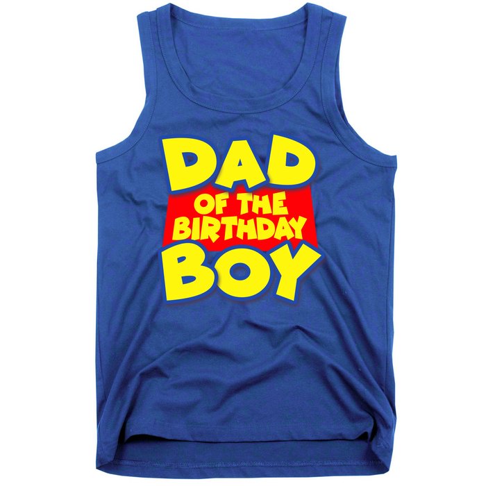 Cartoony Dad of the Birthday Boy Tank Top