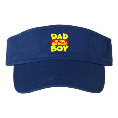 Cartoony Dad of the Birthday Boy Valucap Bio-Washed Visor