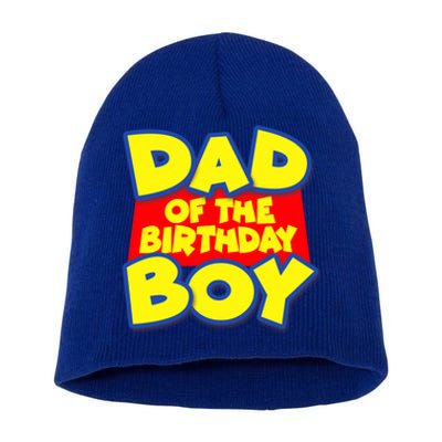 Cartoony Dad of the Birthday Boy Short Acrylic Beanie