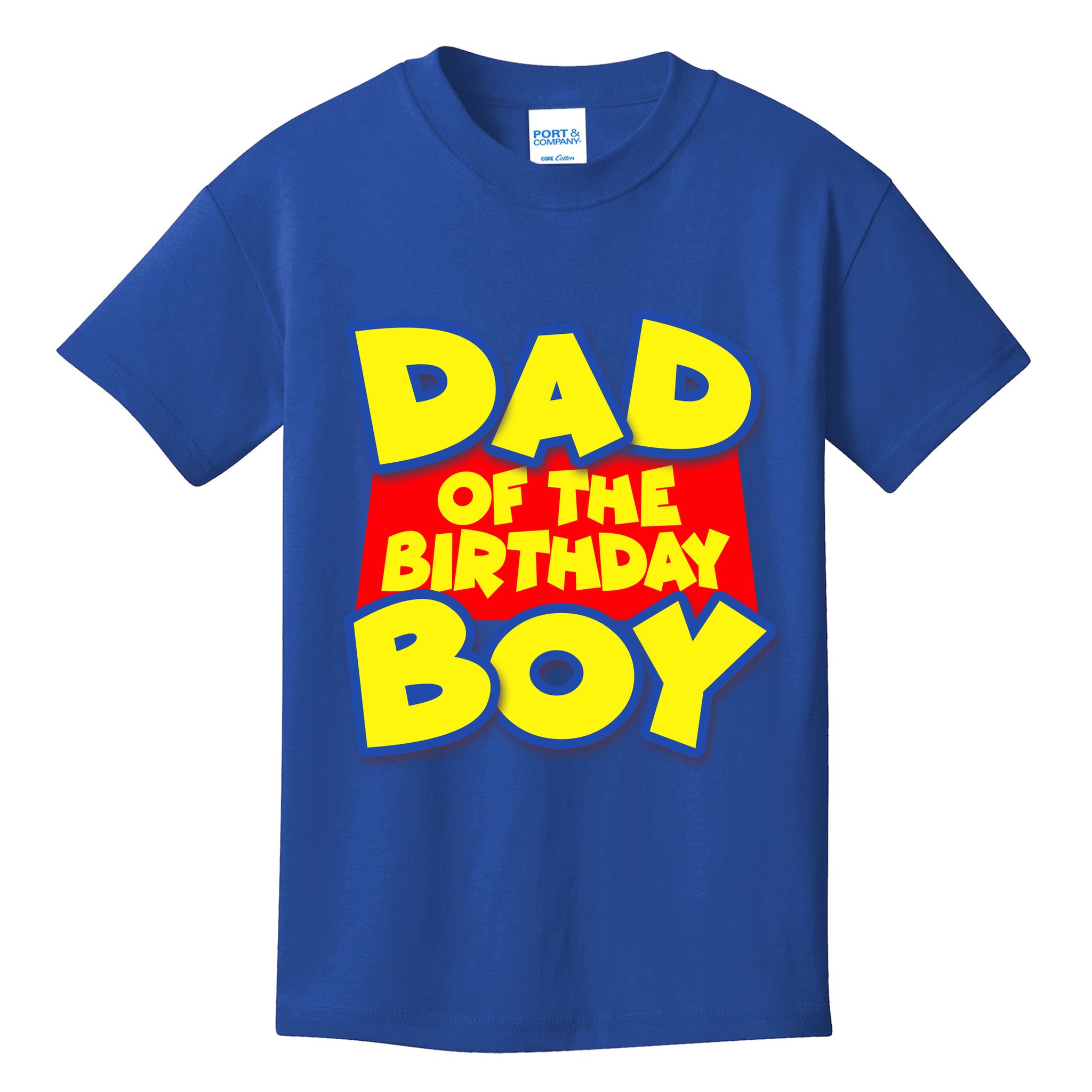 Cartoony Dad of the Birthday Boy Kids T-Shirt