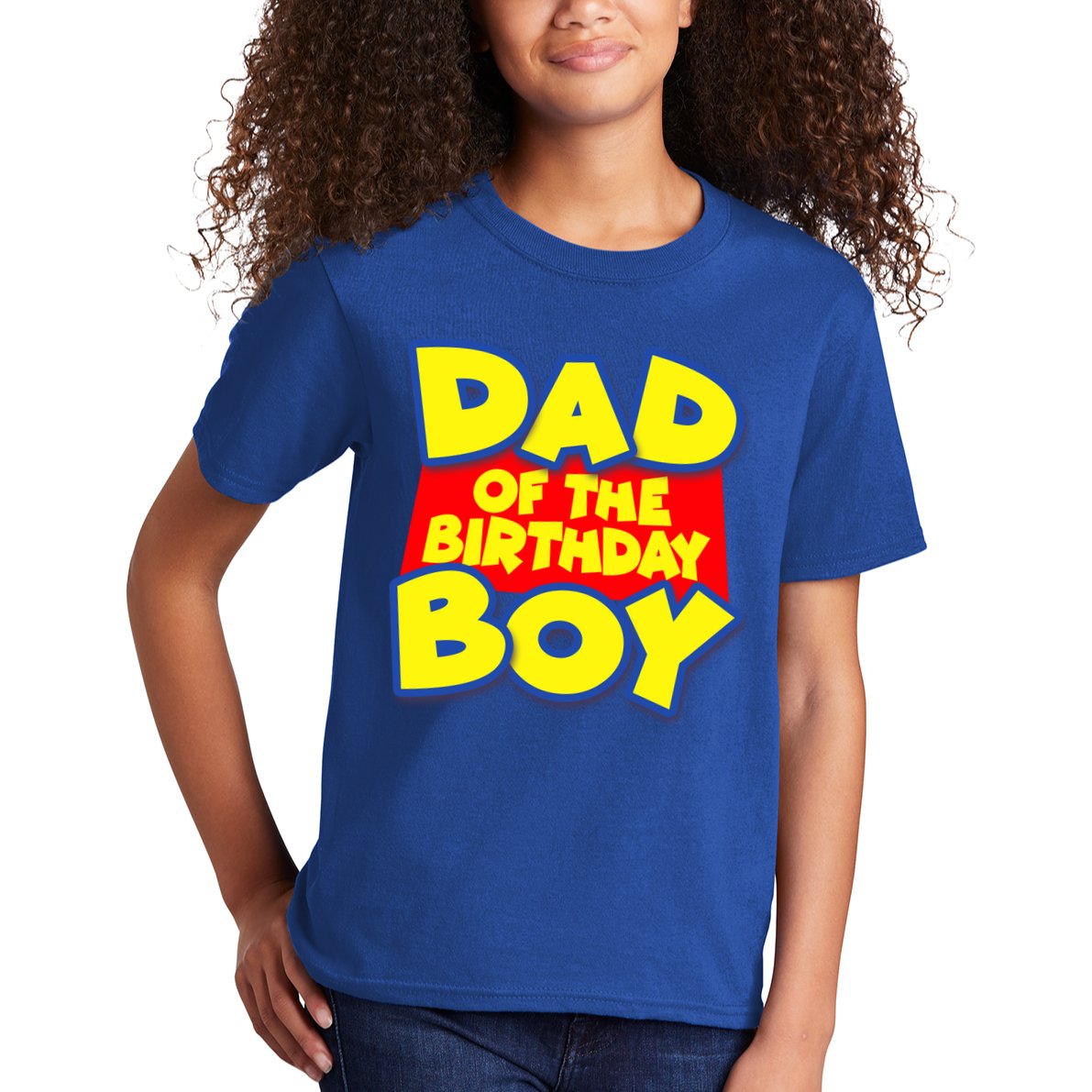 Cartoony Dad of the Birthday Boy Kids T-Shirt
