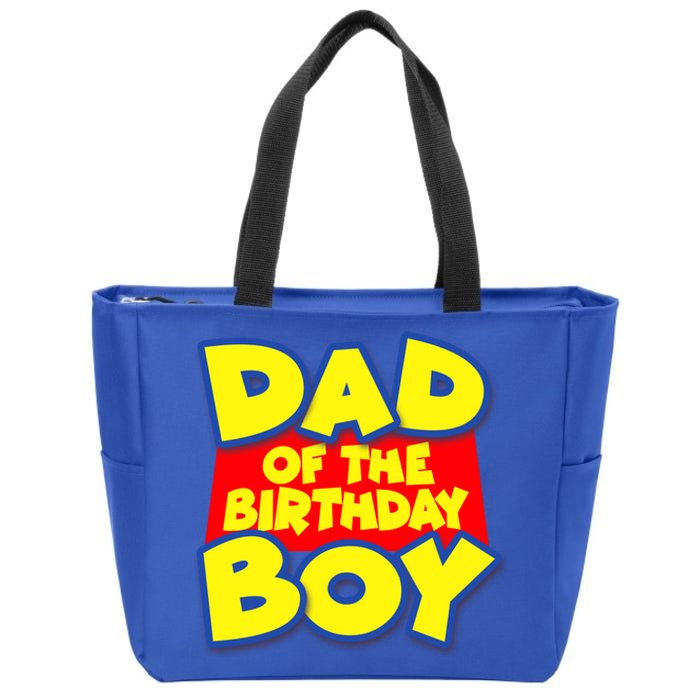 Cartoony Dad of the Birthday Boy Zip Tote Bag