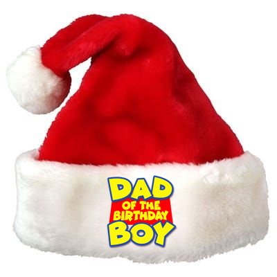 Cartoony Dad of the Birthday Boy Premium Christmas Santa Hat