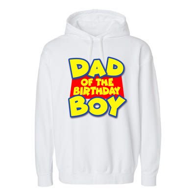 Cartoony Dad of the Birthday Boy Garment-Dyed Fleece Hoodie