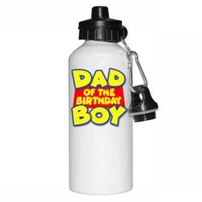 Cartoony Dad of the Birthday Boy Aluminum Water Bottle