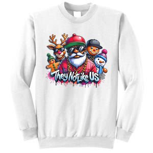 Christmas African Santa They Not Like Us Merry Christmas Day Sweatshirt