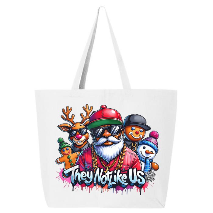 Christmas African Santa They Not Like Us Merry Christmas Day 25L Jumbo Tote