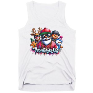 Christmas African Santa They Not Like Us Merry Christmas Day Tank Top