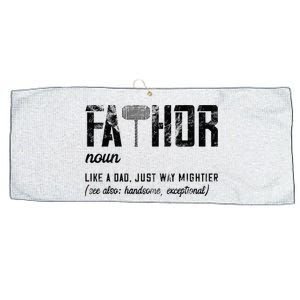 Can Am Spyder Ridersfathor Like Dad Just Way Mightier FatherS Day Fathor Large Microfiber Waffle Golf Towel