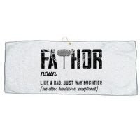 Can Am Spyder Ridersfathor Like Dad Just Way Mightier FatherS Day Fathor Large Microfiber Waffle Golf Towel