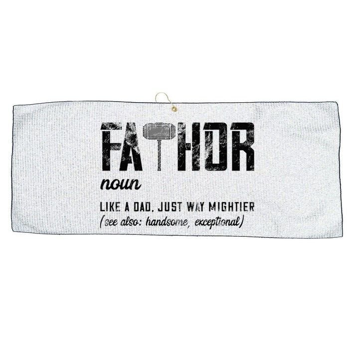 Can Am Spyder Ridersfathor Like Dad Just Way Mightier FatherS Day Fathor Large Microfiber Waffle Golf Towel