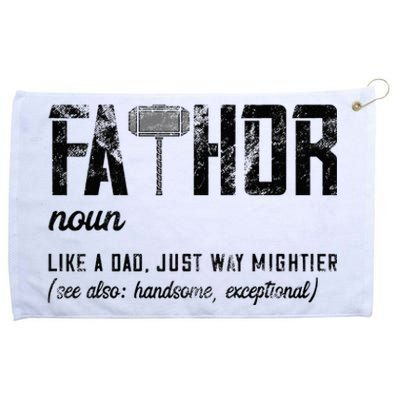 Can Am Spyder Ridersfathor Like Dad Just Way Mightier FatherS Day Fathor Grommeted Golf Towel