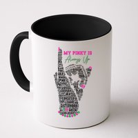 Cool AKA Sorority My Pinky Is Always Up Word Art Mug