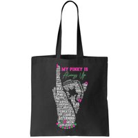Cool AKA Sorority My Pinky Is Always Up Word Art Bag
