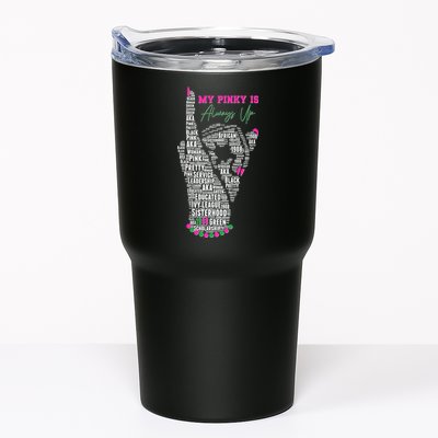 Cool AKA Sorority My Pinky Is Always Up Word Art Tumbler