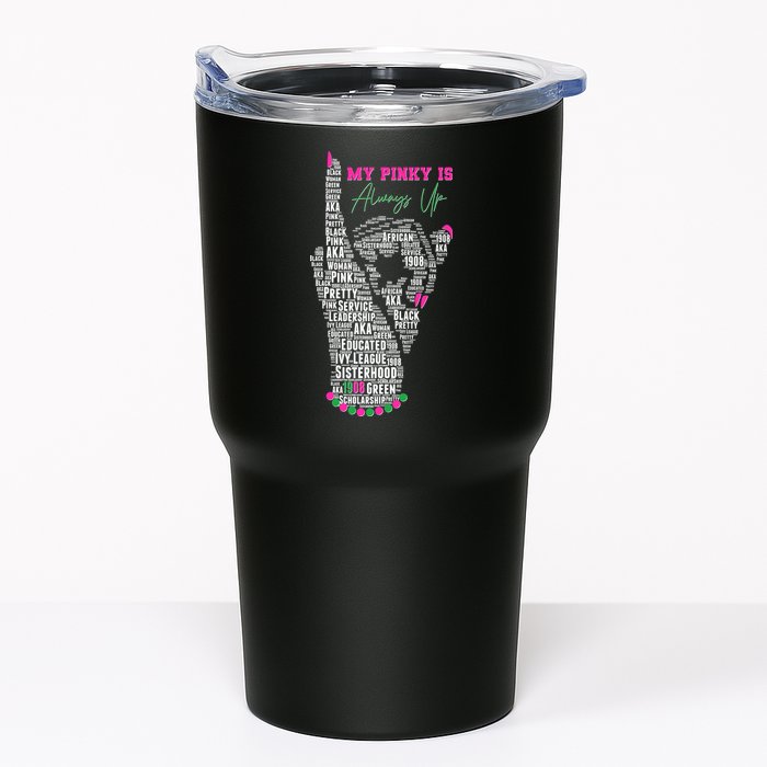 Cool AKA Sorority My Pinky Is Always Up Word Art Tumbler