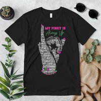 Cool AKA Sorority My Pinky Is Always Up Word Art Premium T-Shirt