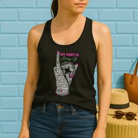 Cool AKA Sorority My Pinky Is Always Up Word Art Womens Tank Top