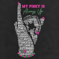 Cool AKA Sorority My Pinky Is Always Up Word Art Hat