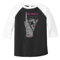 Cool AKA Sorority My Pinky Is Always Up Word Art Toddler Fine Jersey T-Shirt