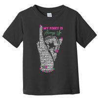 Cool AKA Sorority My Pinky Is Always Up Word Art Toddler T-Shirt