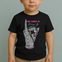 Cool AKA Sorority My Pinky Is Always Up Word Art Toddler T-Shirt