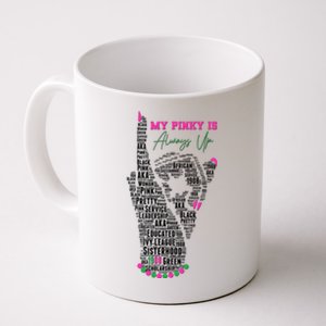 Cool AKA Sorority My Pinky Is Always Up Word Art Coffee Mug