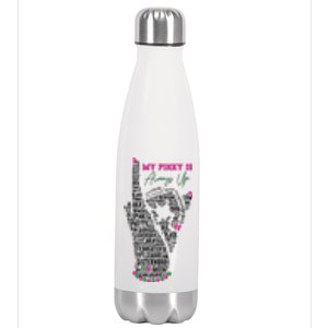 Cool AKA Sorority My Pinky Is Always Up Word Art Stainless Steel Insulated Water Bottle