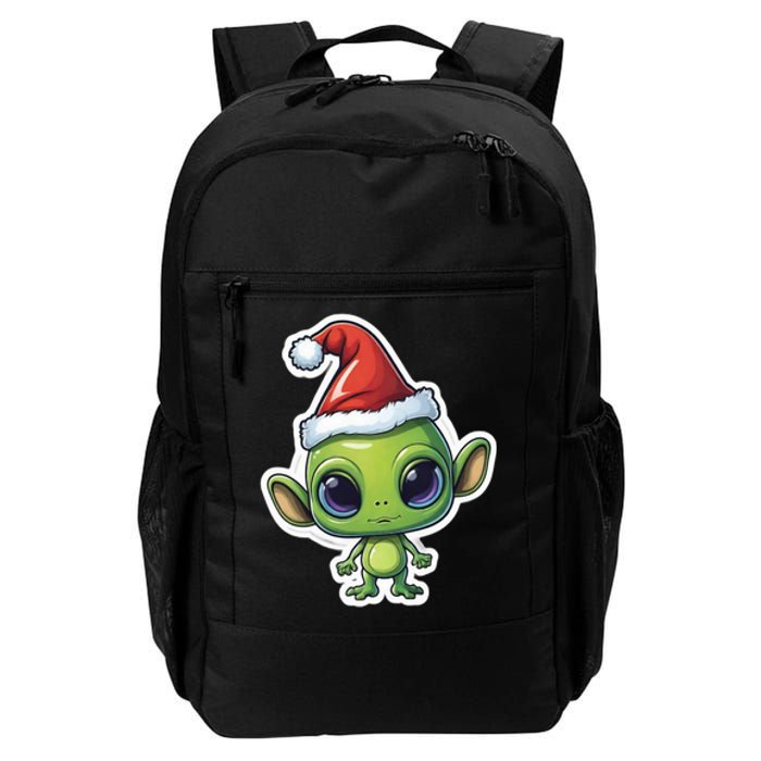 Cute Alien Santa Claus Daily Commute Backpack