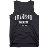 Cut And Shoot Texas Tx Vintage Sports Established Tank Top