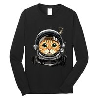 Cat Astronaut Space Exploration Astronomy Lover Long Sleeve Shirt