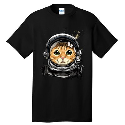 Cat Astronaut Space Exploration Astronomy Lover Tall T-Shirt