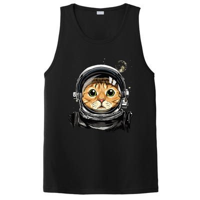 Cat Astronaut Space Exploration Astronomy Lover PosiCharge Competitor Tank