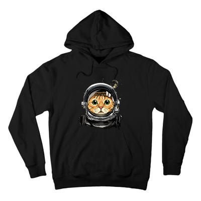 Cat Astronaut Space Exploration Astronomy Lover Tall Hoodie