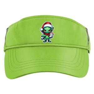 Cute Alien Santa Claus Cat Adult Drive Performance Visor