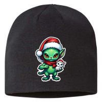 Cute Alien Santa Claus Cat Sustainable Beanie