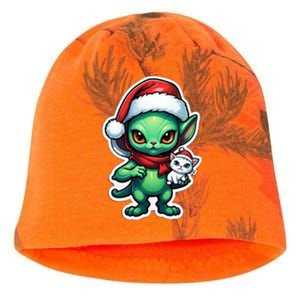 Cute Alien Santa Claus Cat Kati - Camo Knit Beanie