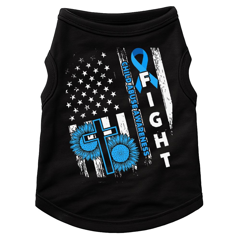 Child Abuse Survivor Child Abuse Prevention Month Rainbow Doggie Tank
