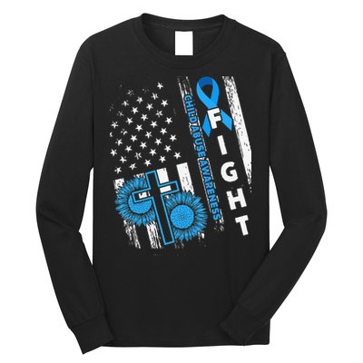 Child Abuse Survivor Child Abuse Prevention Month Rainbow Long Sleeve Shirt