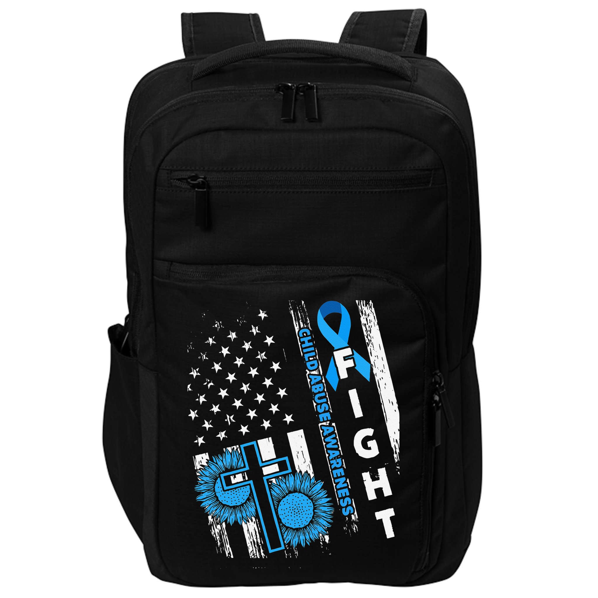 Child Abuse Survivor Child Abuse Prevention Month Rainbow Impact Tech Backpack