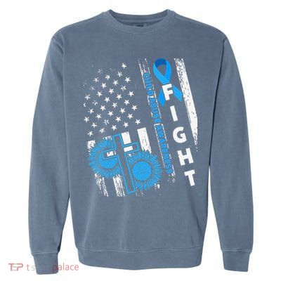 Child Abuse Survivor Child Abuse Prevention Month Rainbow Garment-Dyed Sweatshirt