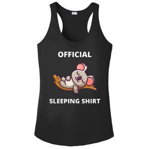 Cute Animal Sleeping Shirt Koala Bear Ladies PosiCharge Competitor Racerback Tank