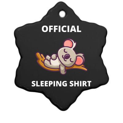 Cute Animal Sleeping Shirt Koala Bear Ceramic Star Ornament