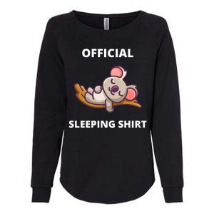 Cute Animal Sleeping Shirt Koala Bear Womens California Wash Sweatshirt