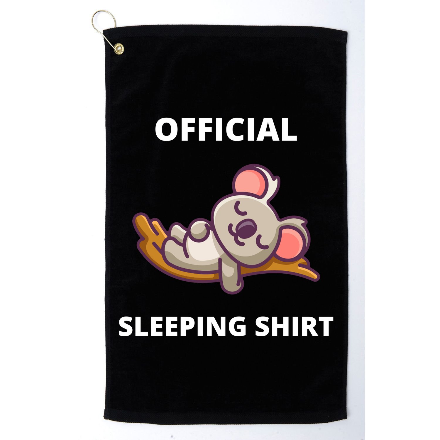 Cute Animal Sleeping Shirt Koala Bear Golf Towel
